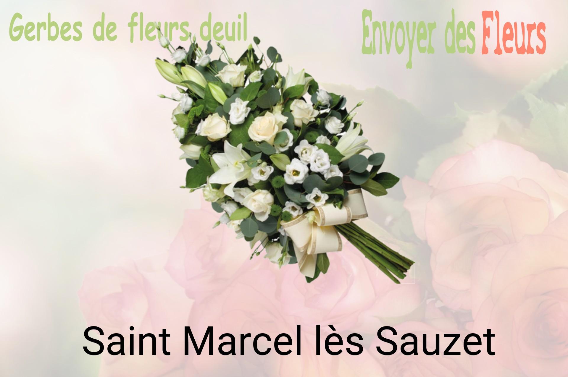 Gerbe de fleurs de deuil livrée à Saint-Marcel-lès-Sauzet